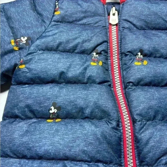 Baby Gap Mickey Mouse Down Coat c Disney 0-6 Months - Picture 2 of 10